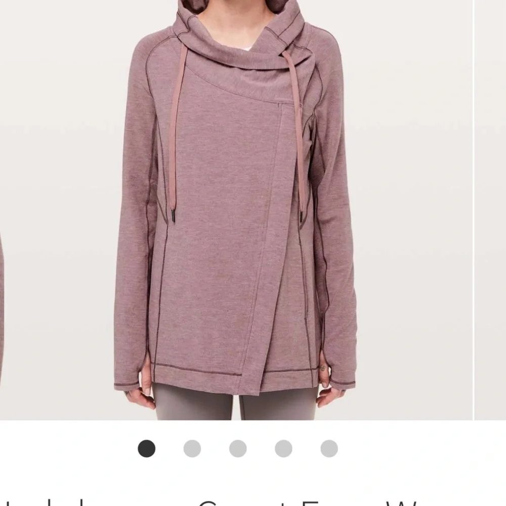 lululemon athletica Coast‎ Easy Wrap Heather Misty Merlot, Size 4